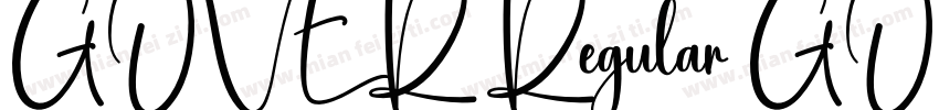 GOVER Regular GOVERRegular字体转换